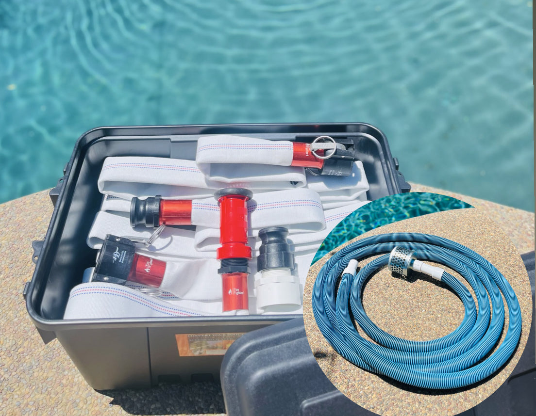 Top Selling - 100ft FireFighter1™ Fire Hose - 50ft Primary Hose w/ 50ft Extension