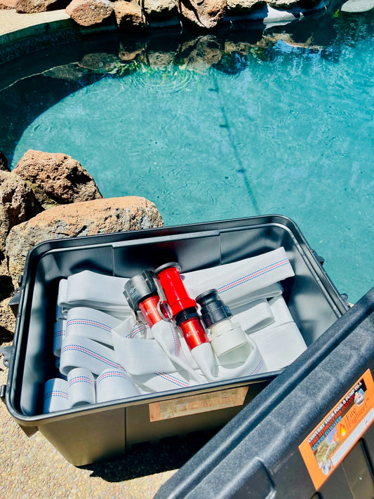 100ft FireFighter1™ Pool-Fed Fire Hose System