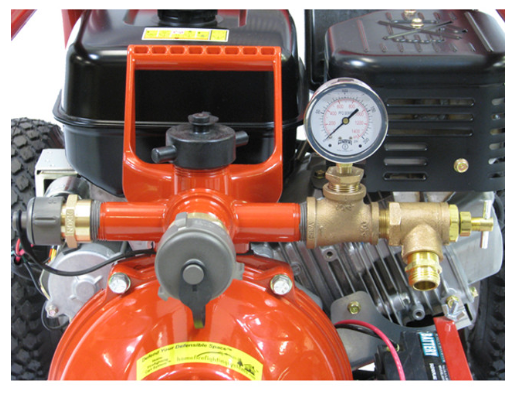 14hp Home Firefighting Cart System 100' of 1.5" Hose 90 gpm Aluminum Pistol Grip Nozzle Electric Starter